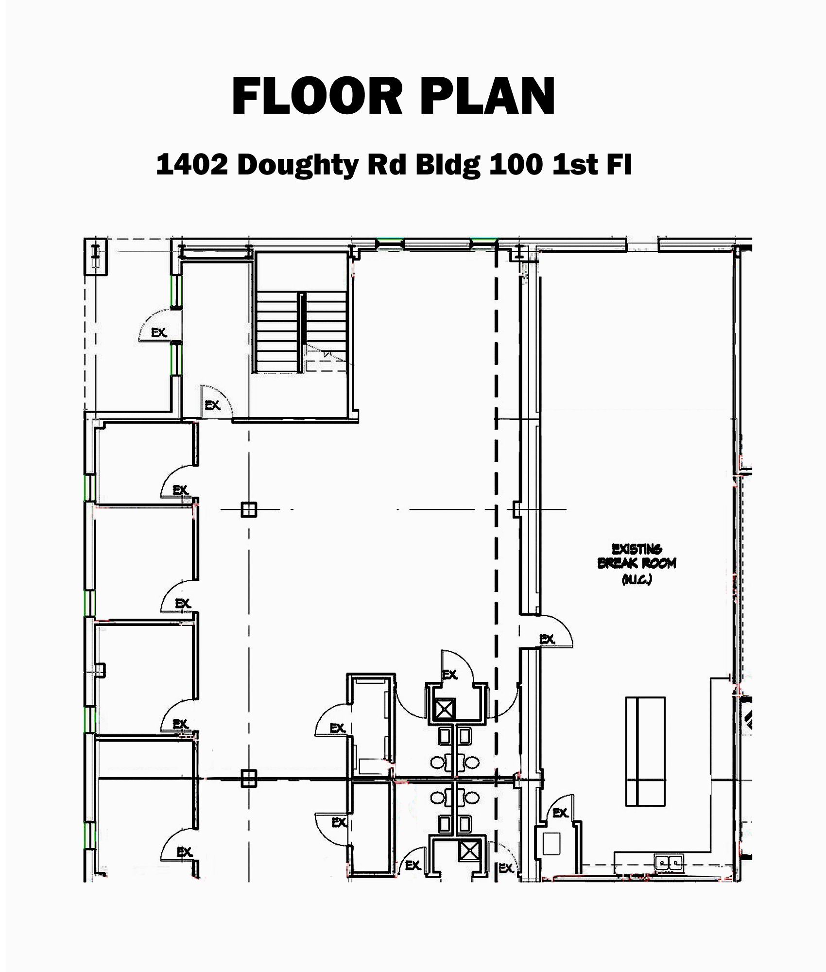 Floor Plan1402 Doughty Bldg 100 FL1