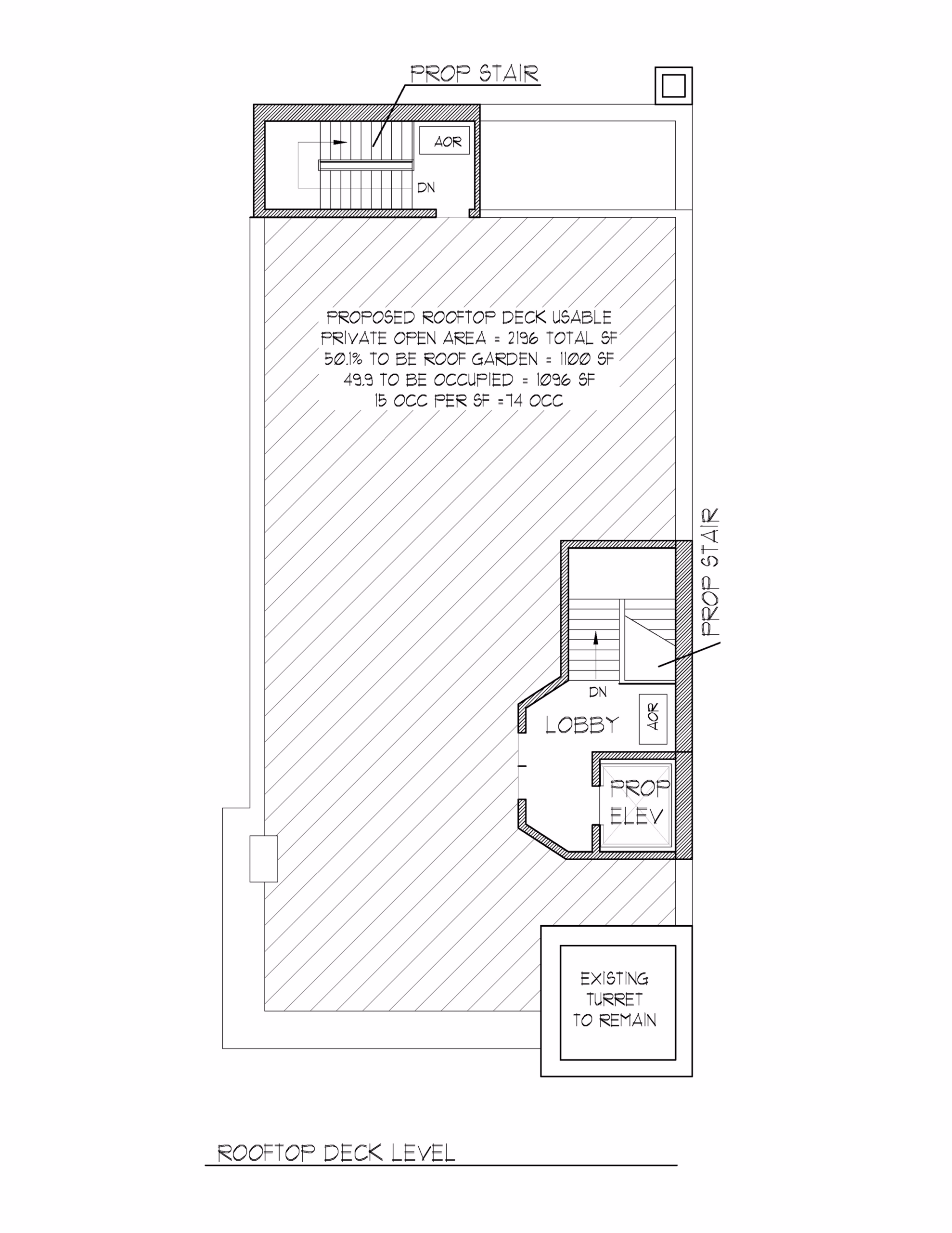 Floor Plan level 3 roof